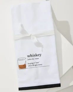 Tommy Bahama Whiskey Bar Towel White