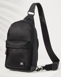 Tommy Bahama Willesden Black Sling Bag All Black Best