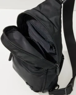 Tommy Bahama Willesden Black Sling Bag All Black Best