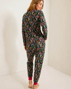 Tommy Bahama Women's Holiday Parrot V-Neck & Pants Family Pajama Set Poinsettia Red Best