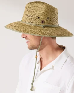 Tommy Bahama Yamba Surf Straw Hat Khaki Best