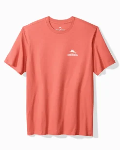 Tommy Bahama Yule Tide Greetings Graphic T-Shirt Red Ginger