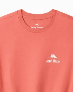 Tommy Bahama Yule Tide Greetings Graphic T-Shirt Red Ginger